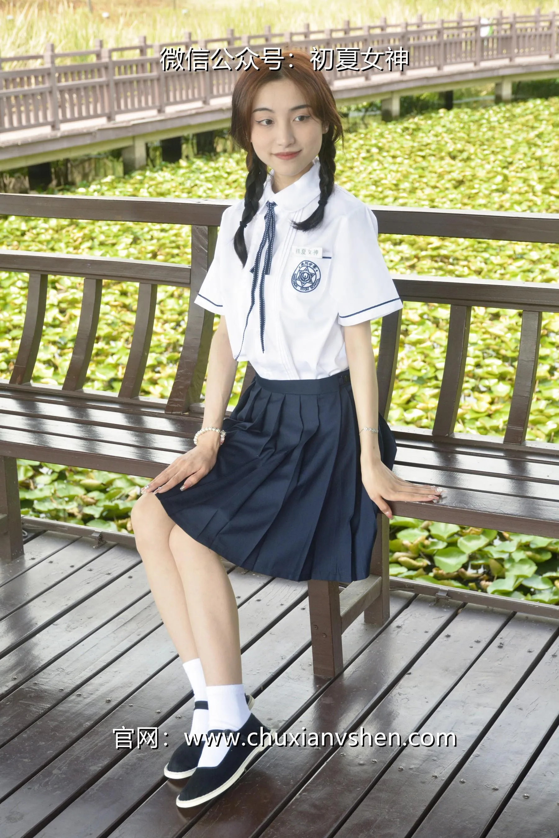 初夏女神 NO.027 柒柒 职高校服 [140P]插图5